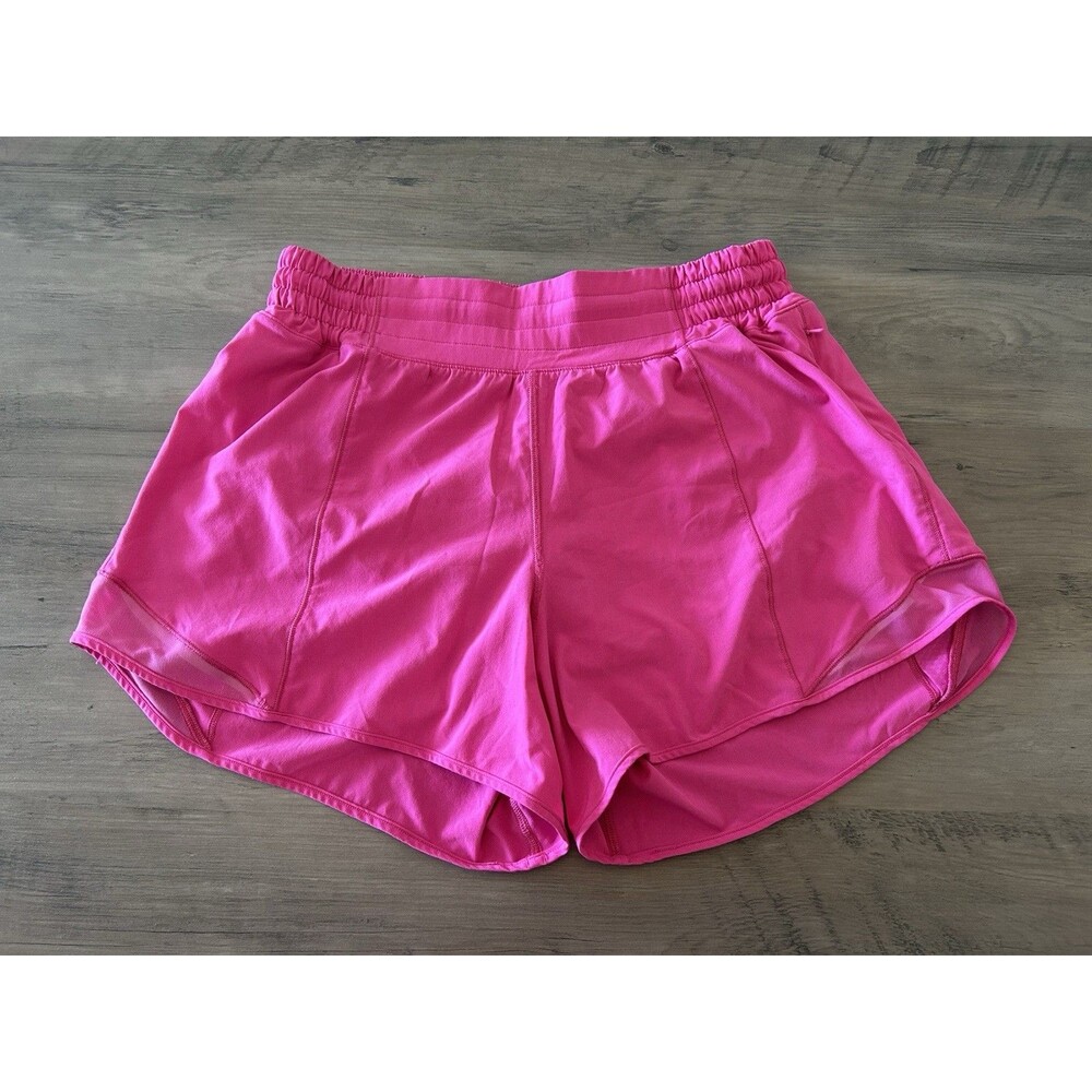 Lululemon Women’s Hotty Hot High-Rise Lined Short 4" Sonic Pink - Size 8